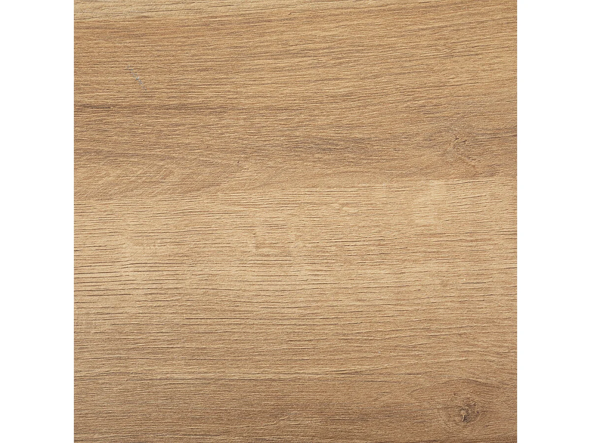 Table à café ronde en placage effet bois coloris naturel - Diamètre 45  x Hauteur 50   cm