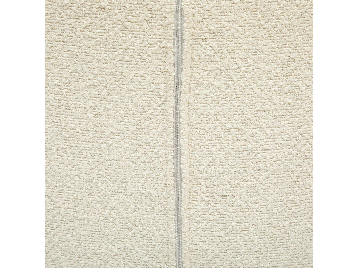 Fauteuil de salon en velours coloris blanc  - longueur 65 x Profondeur 66 x Hauteur 73  cm