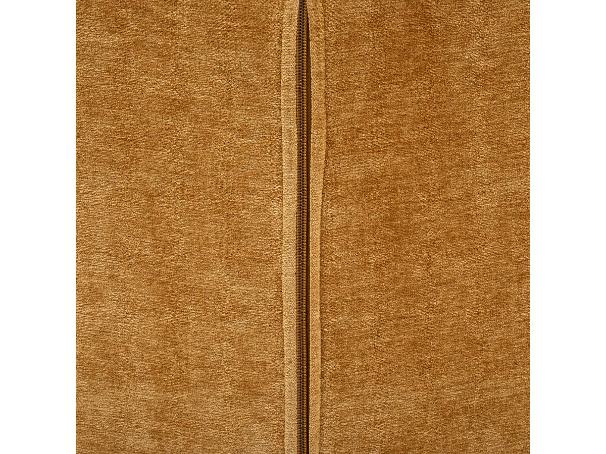 Fauteuil de salon en velours coloris Ocre - longueur 65 x Profondeur 66 x Hauteur 73  cm