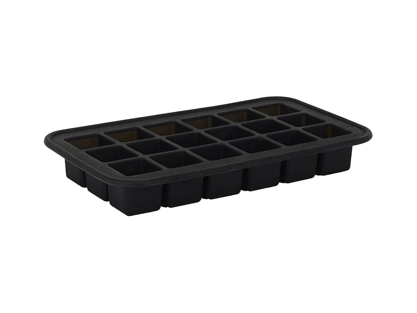 Moule à Glaçons Silicone "18 Cubes" 19cm Noir