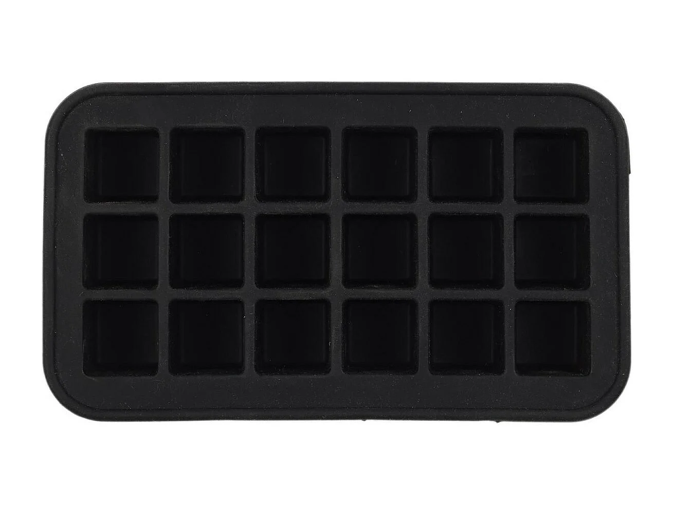 Moule à Glaçons Silicone "18 Cubes" 19cm Noir