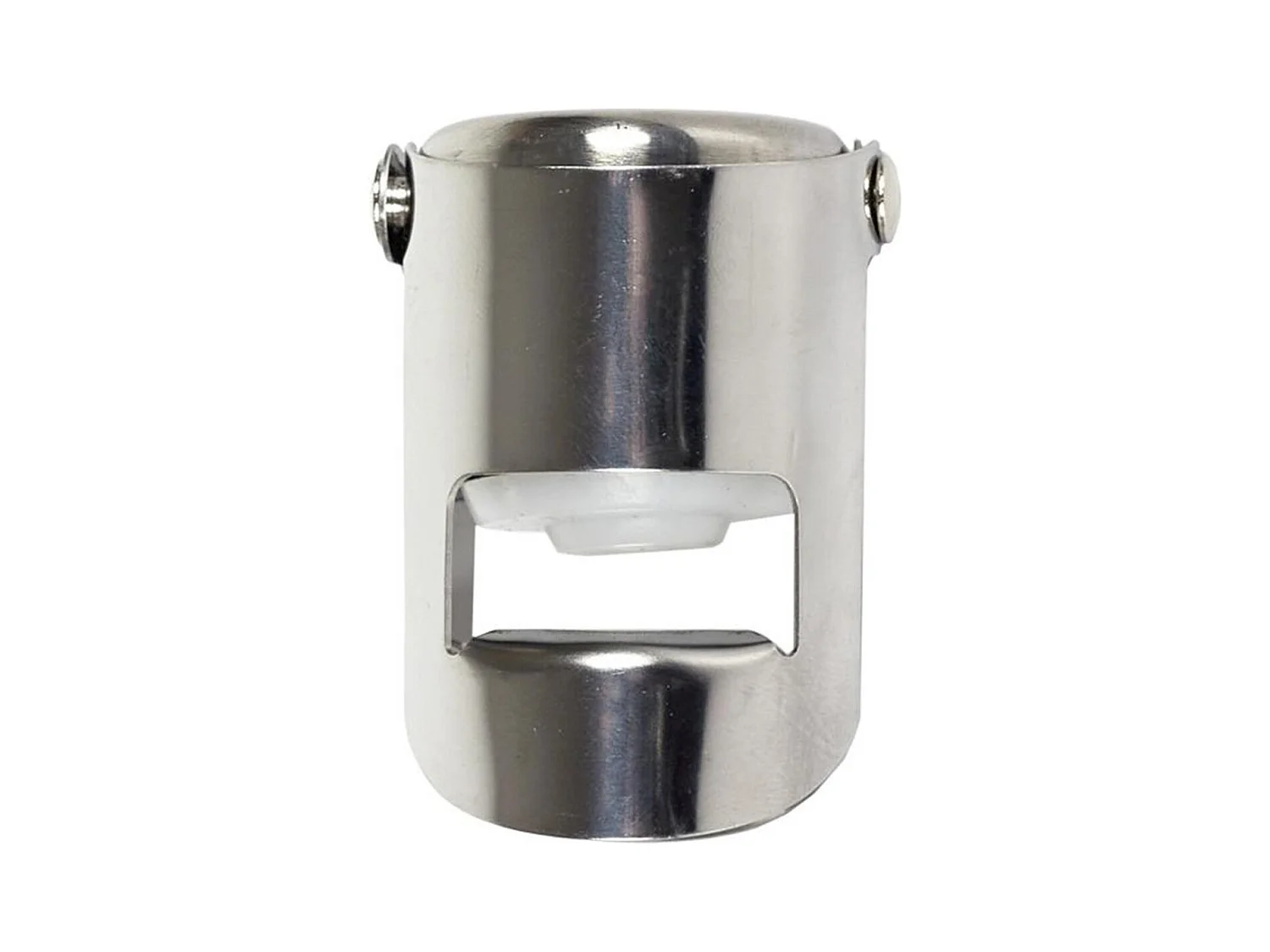 Bouchon de Vin Inox "Effervescent" 5cm Argent