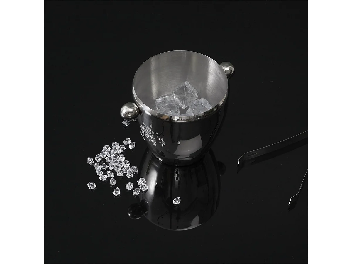 Seau A Glace En Metal 1l Argent