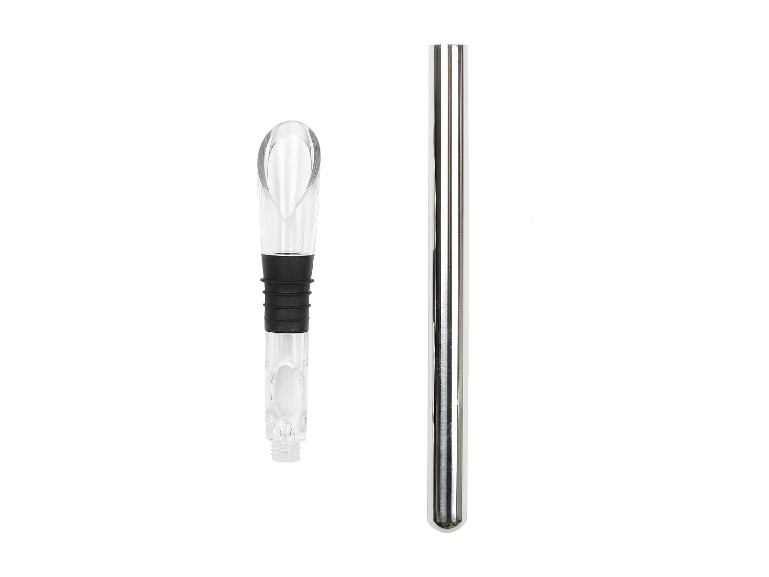 Rafraichisseur De Bouteille Avec Bec Verseur Argent