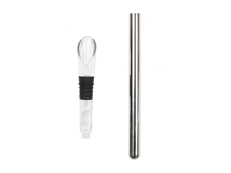 Rafraichisseur De Bouteille Avec Bec Verseur Argent