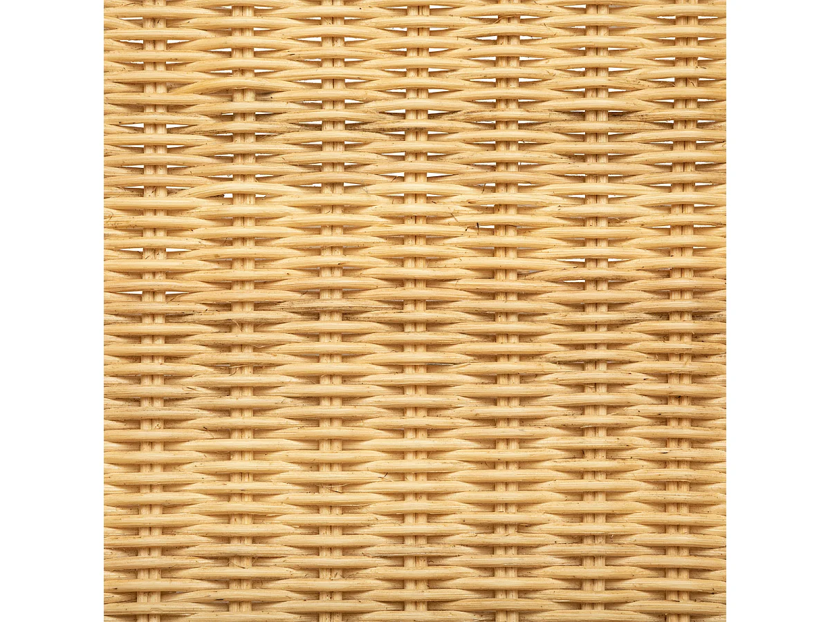 Fauteuil en bois de rotin coloris naturel - longueur 65 x Profondeur 72 x Hauteur 82 cm