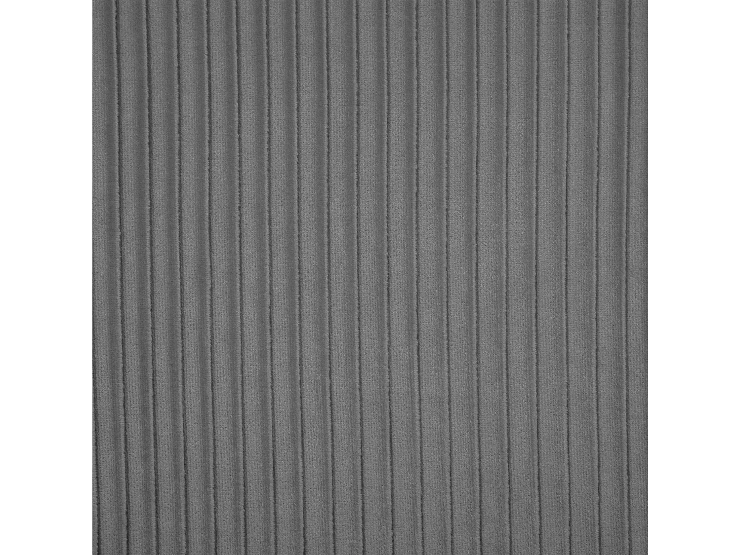 Banquette d'assise avec 2 places en velours coloris gris - L. 124  x P. 74  x H. 76  cm