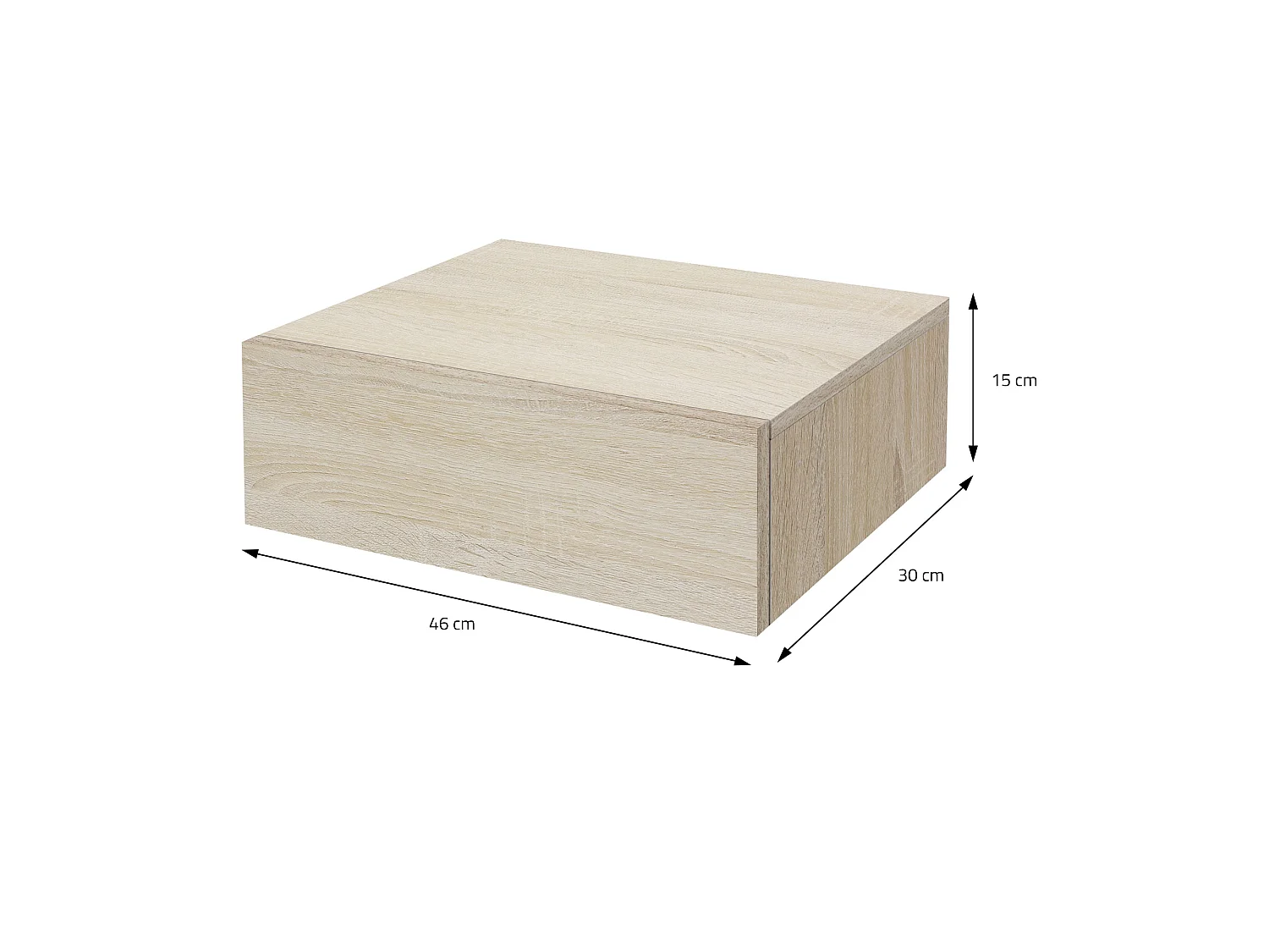 Table de nuit suspendue Commode de chevet Armoire de chevet suspendue avec tiroi