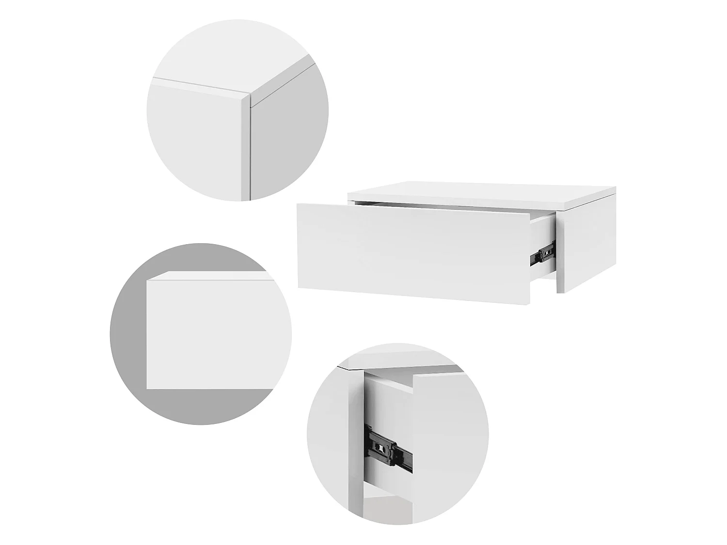 Comodino Appeso Comò con cassetto Comodino con cassetto