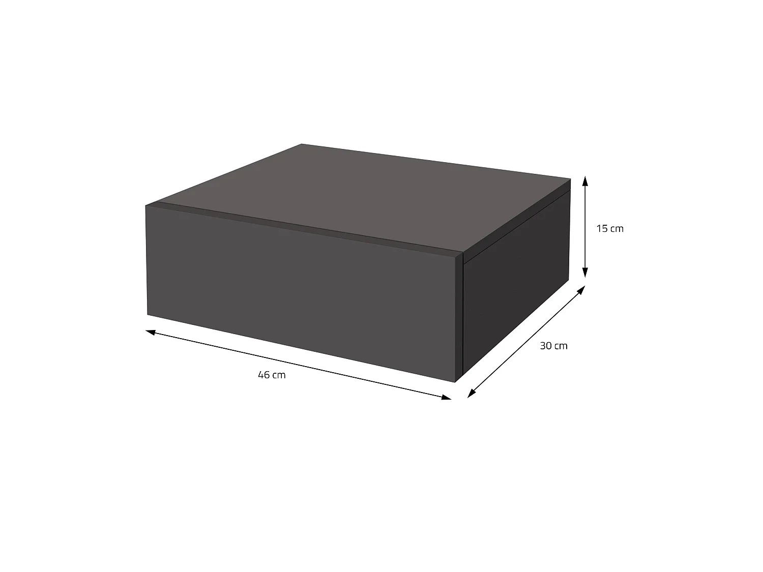 Table de nuit suspendue Commode Armoire de nuit suspendue Console de nuit avec t