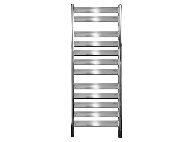 Radiatore a pannello piatto termoarredo bagno cromato design moderno 500x950 mm