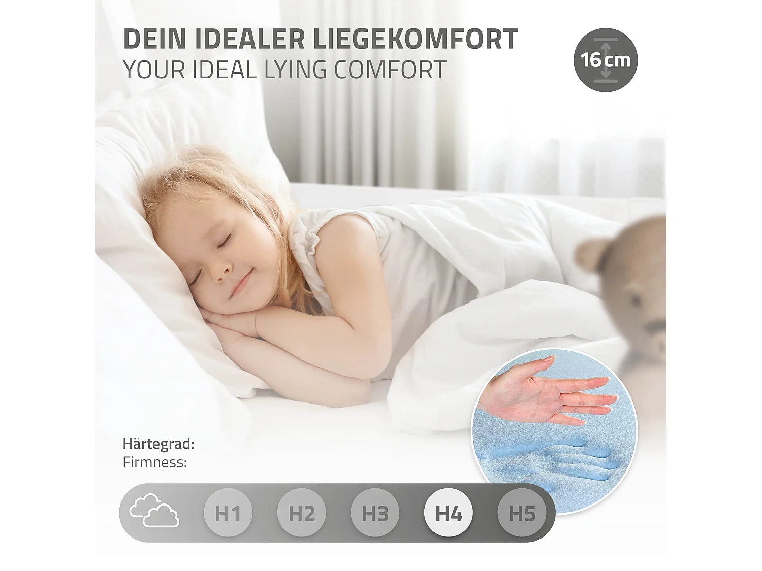 ML-Design Letto per bambini casetta tipi 90x200 cm bianco in pino con sponde anticaduta, materasso 16 cm in schiuma fredda e struttura da gioco