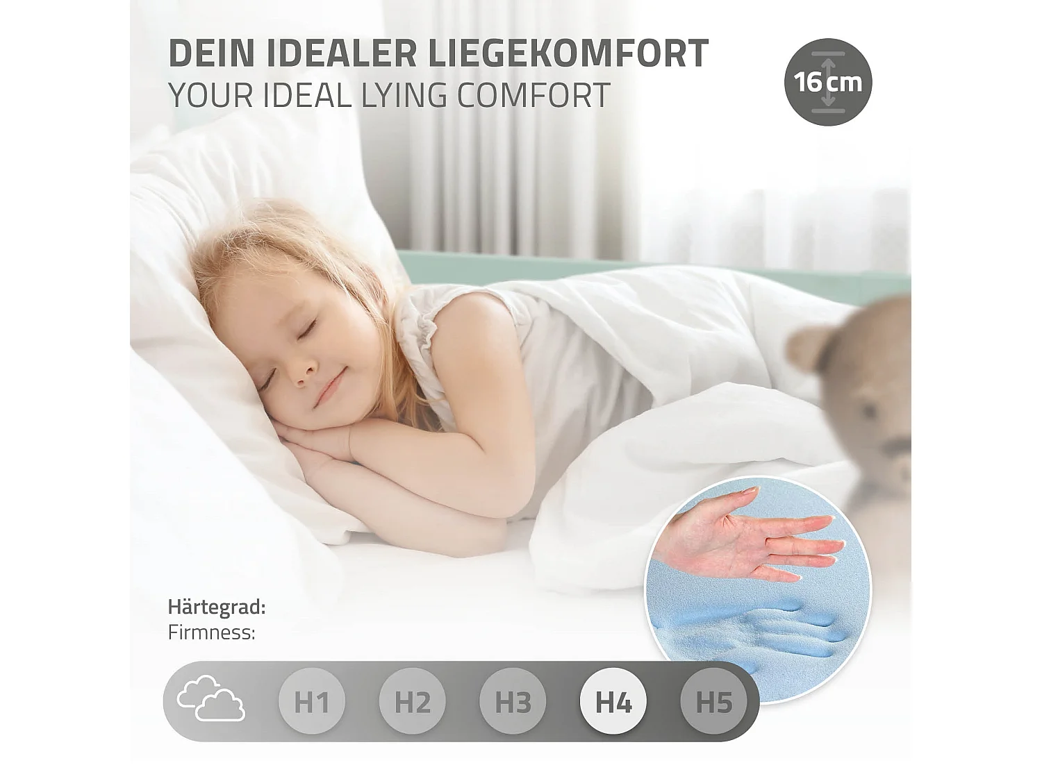 Lit d'enfants Tipi 90x200 cm menthe style indien en bois de pin massif avec matelas H:16 cm housse amovible sommier à lattes protection anti-chute