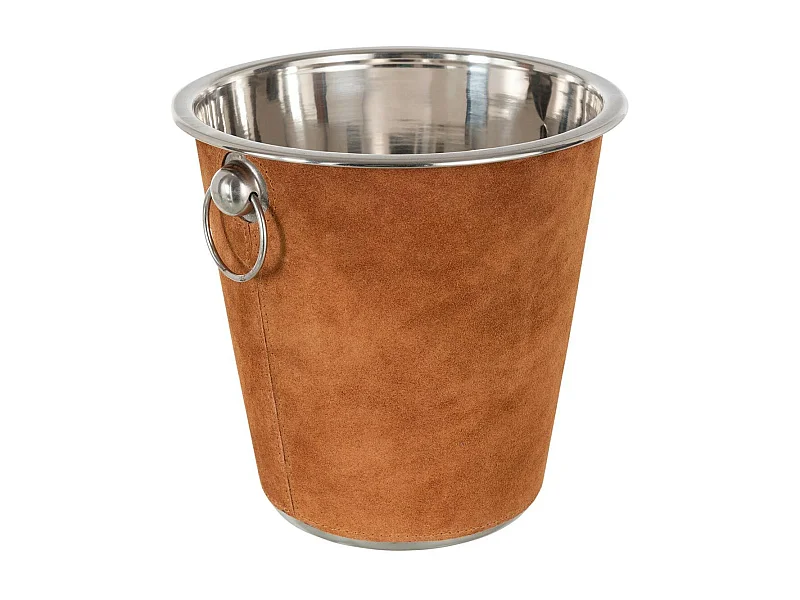 Seau à Glace Rond Design "Tortu" 21cm Cognac