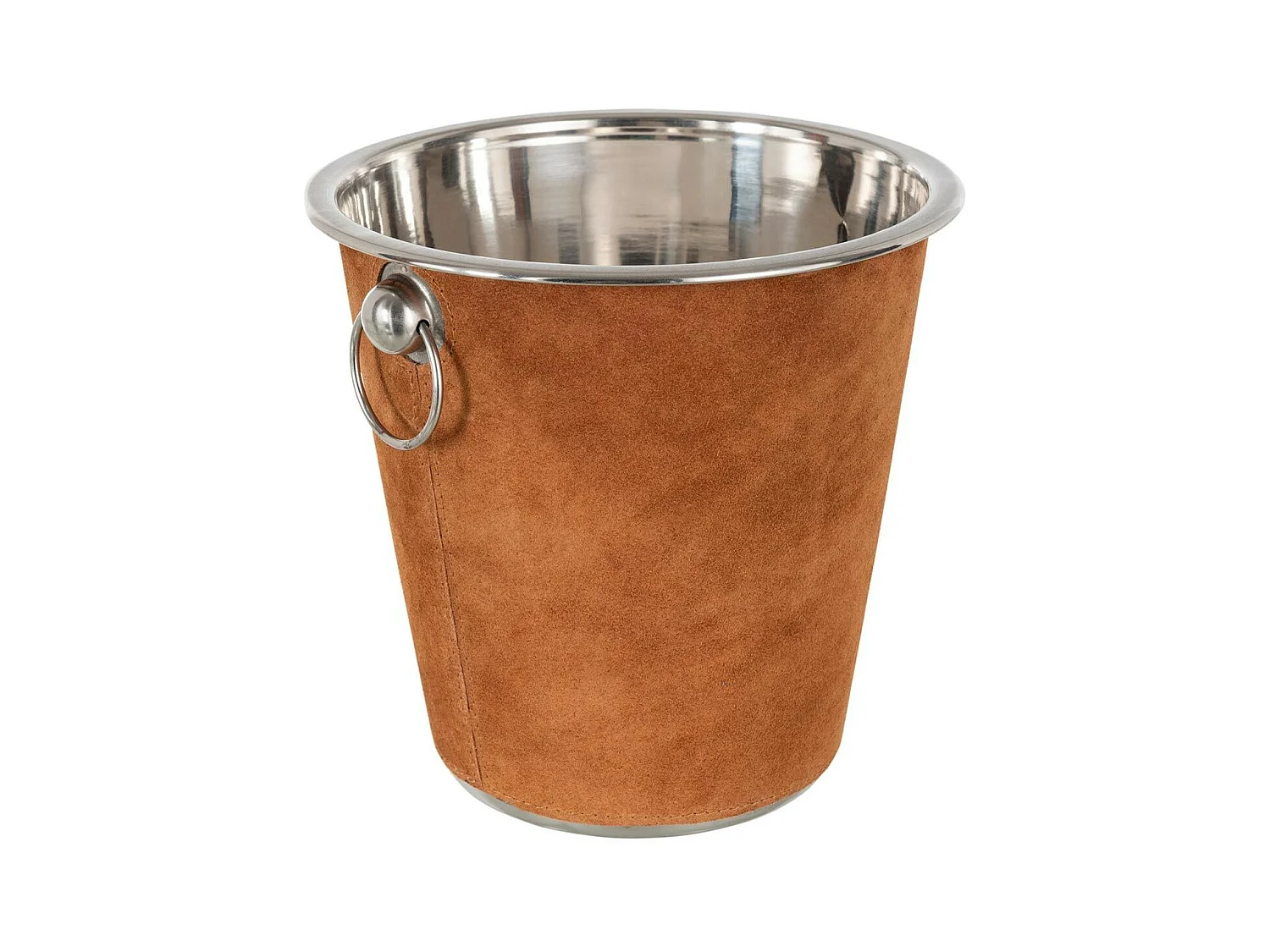 Seau à Glace Rond Design "Tortu" 21cm Cognac