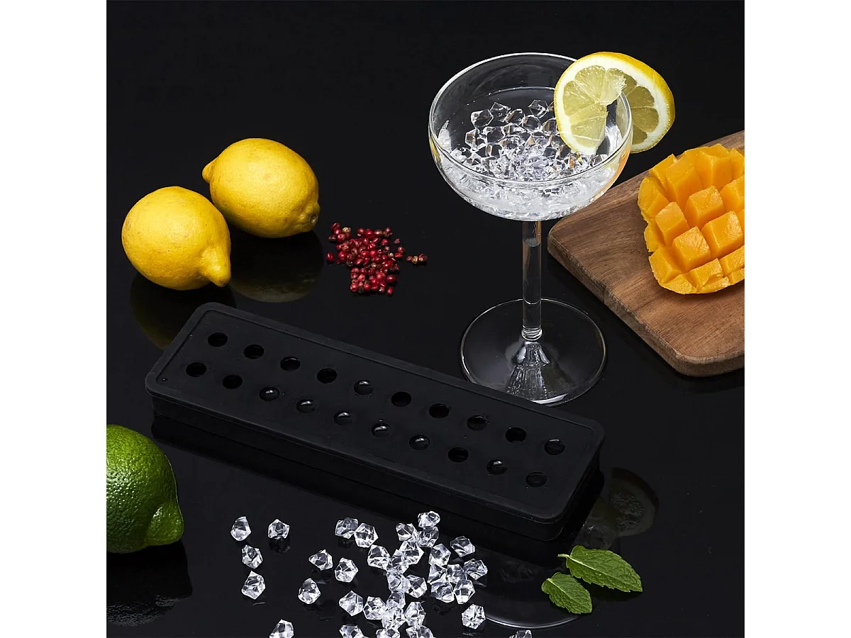 Moule à Glaçons Silicone "20 Billes" 20cm Noir