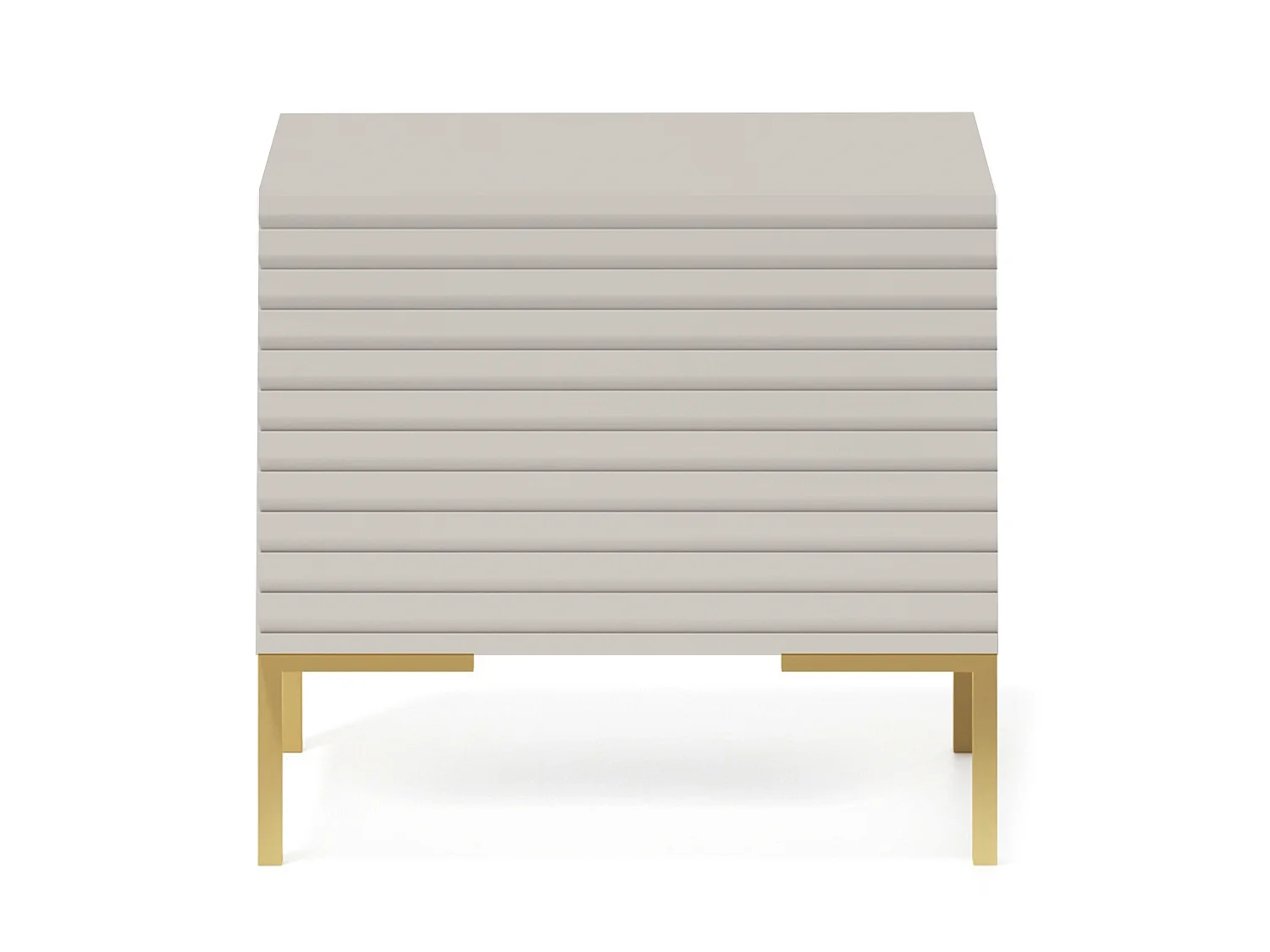 Table de chevet -  taupe (gris-beige) - Lammelo