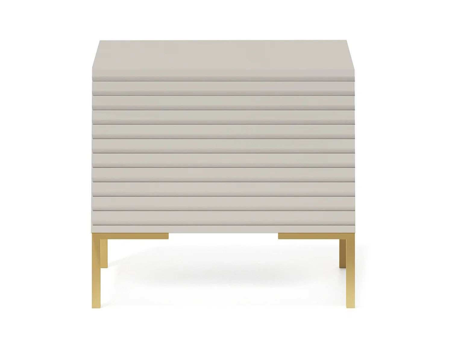 Table de chevet -  taupe (gris-beige) - Lammelo