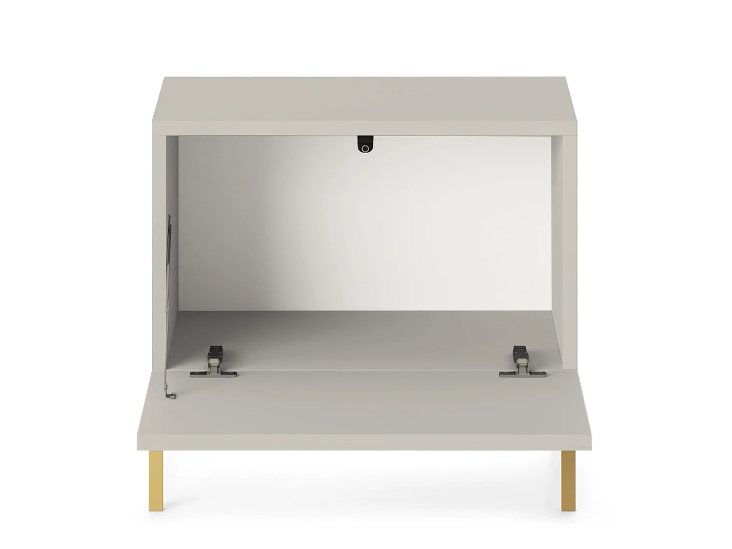 Table de chevet -  taupe (gris-beige) - Lammelo