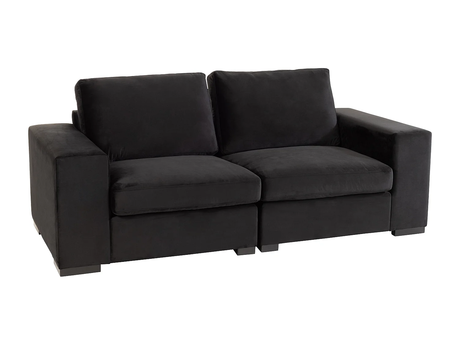 Canapé Design en Velours "Abosa" 212cm Noir