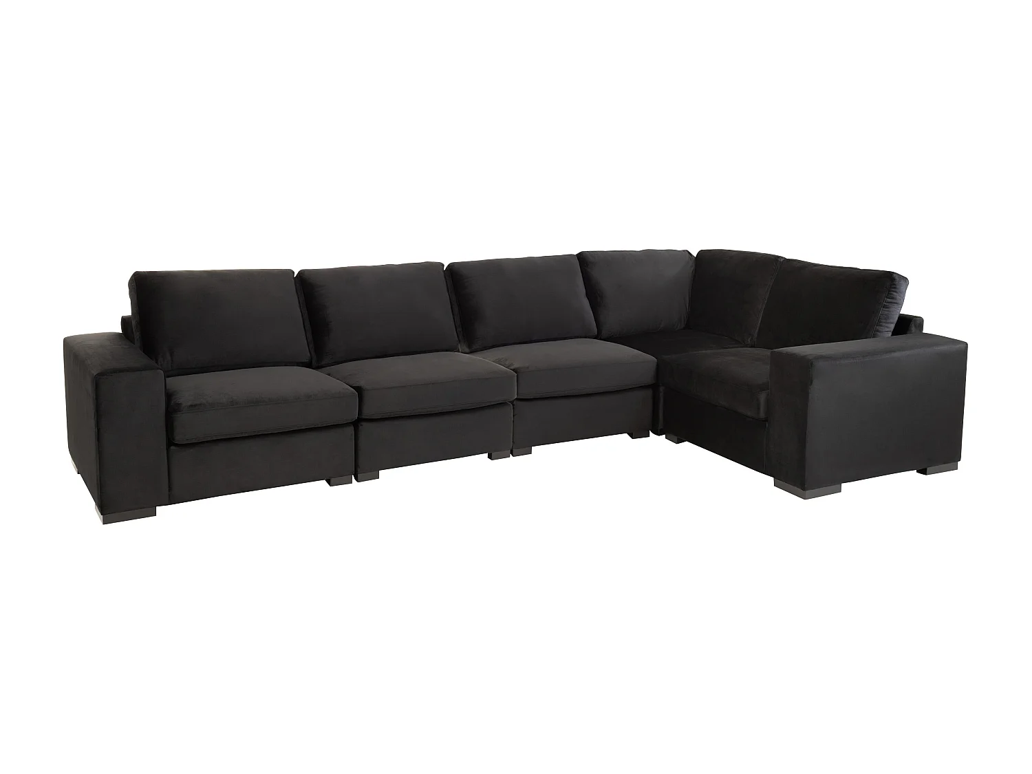 Canapé Design en Velours "Abosa" 212cm Noir