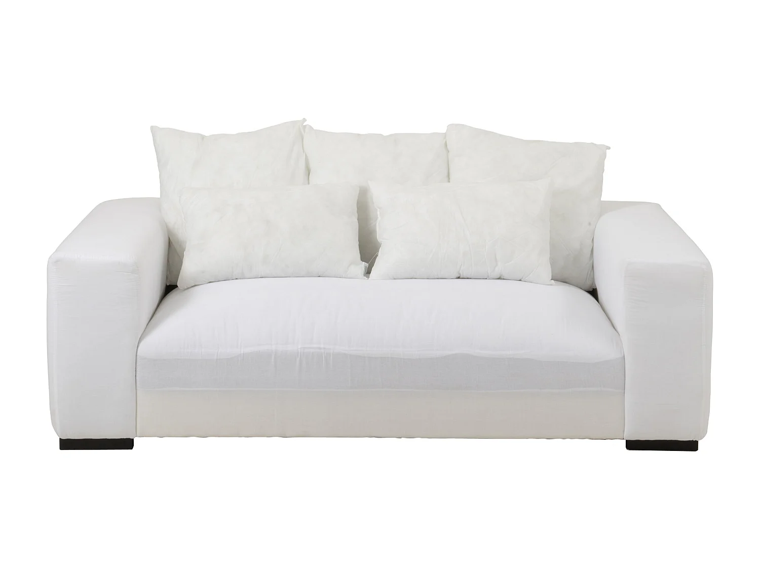 Canapé Design 5 Coussins "Monaco" 217cm Blanc