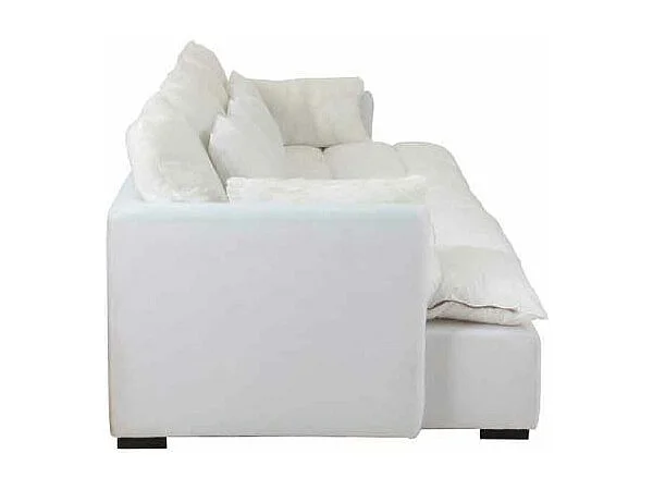 Canapé Design 11 Coussins "Beach" 292cm Blanc