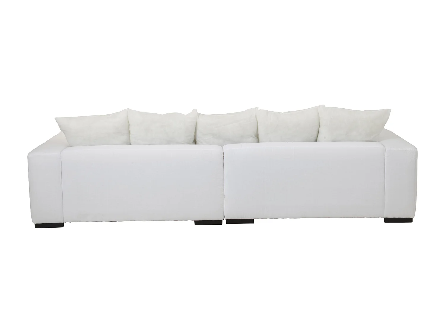 Canapé Design 9 Coussins "Monaco" 330cm Blanc