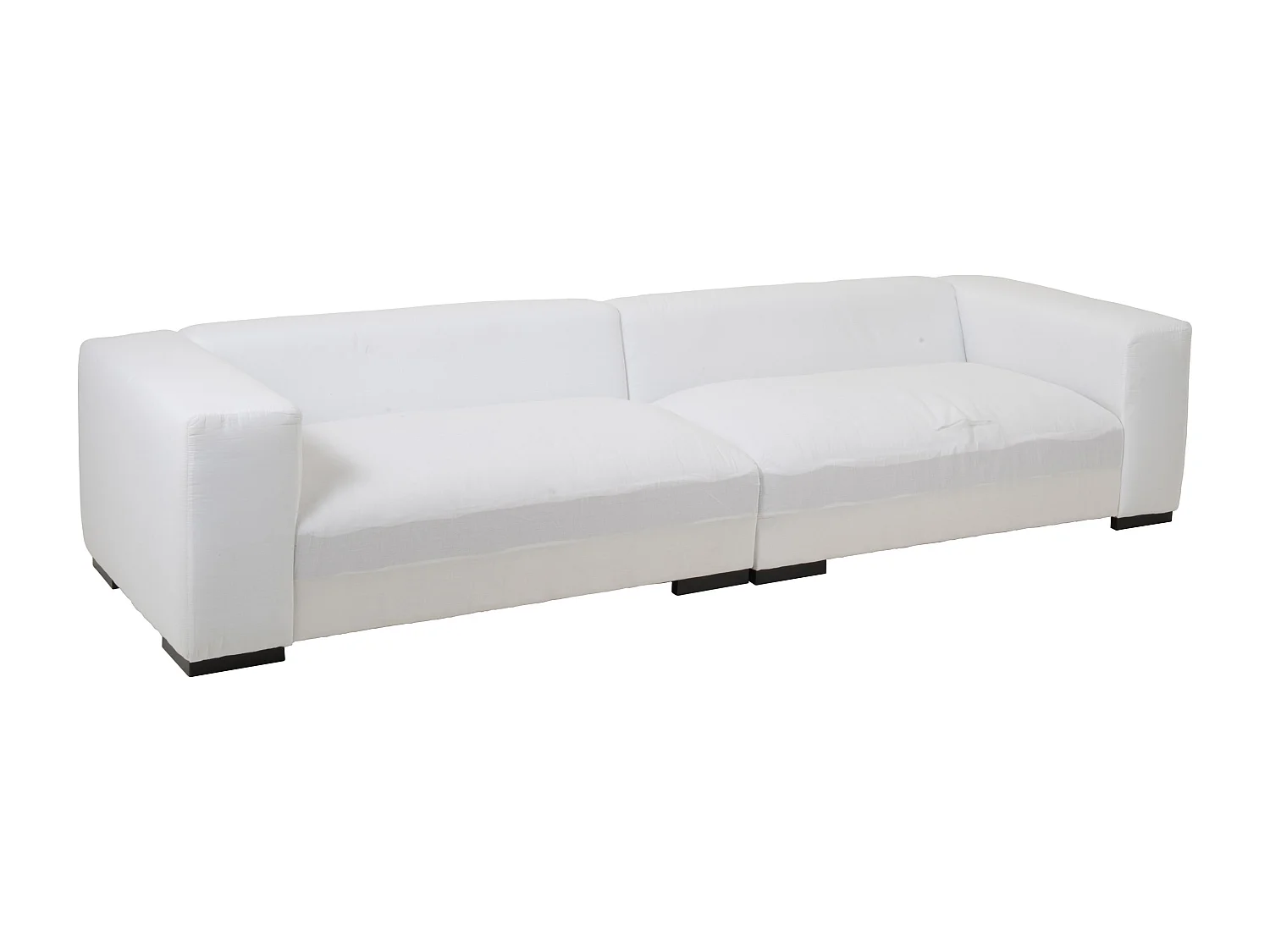 Canapé Design 9 Coussins "Monaco" 330cm Blanc