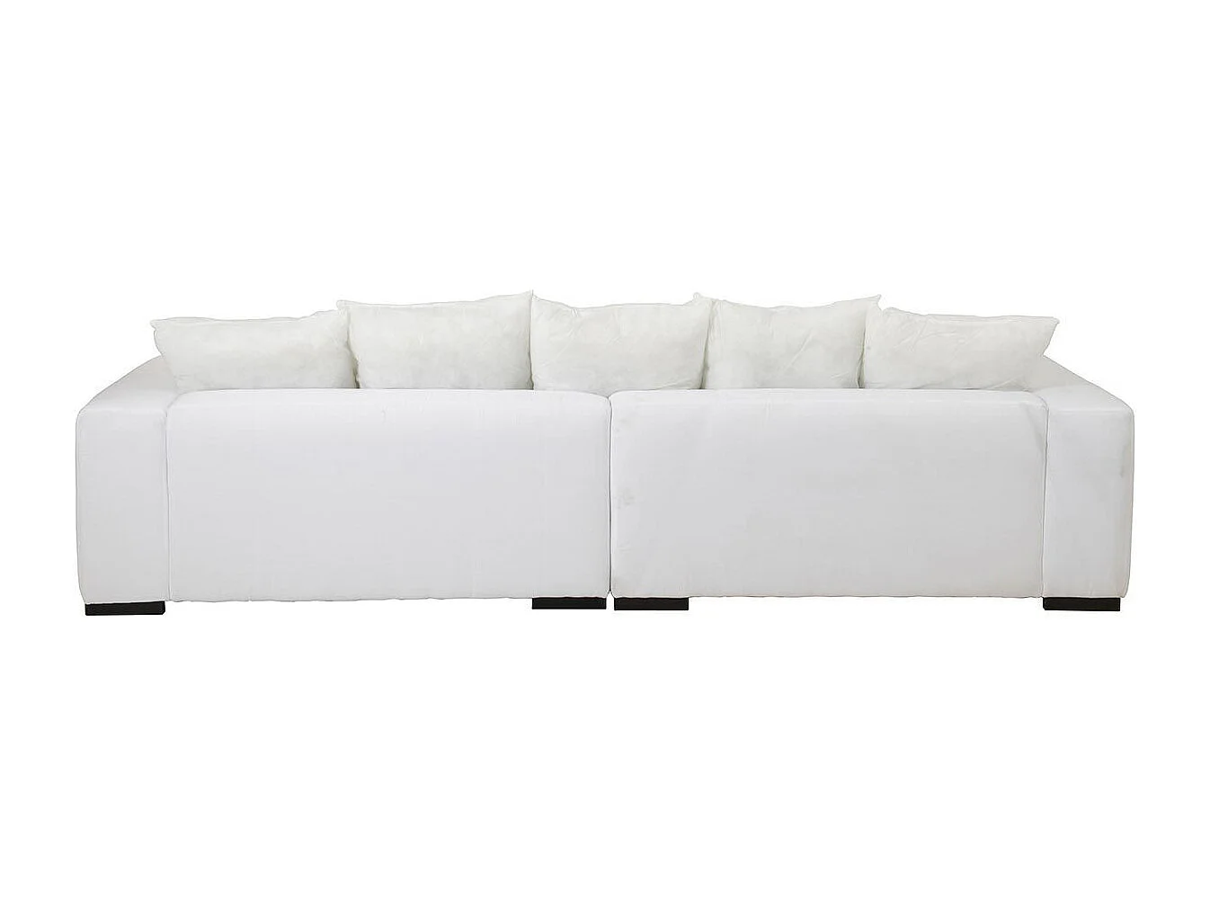 Canapé Design 9 Coussins "Monaco" 330cm Blanc