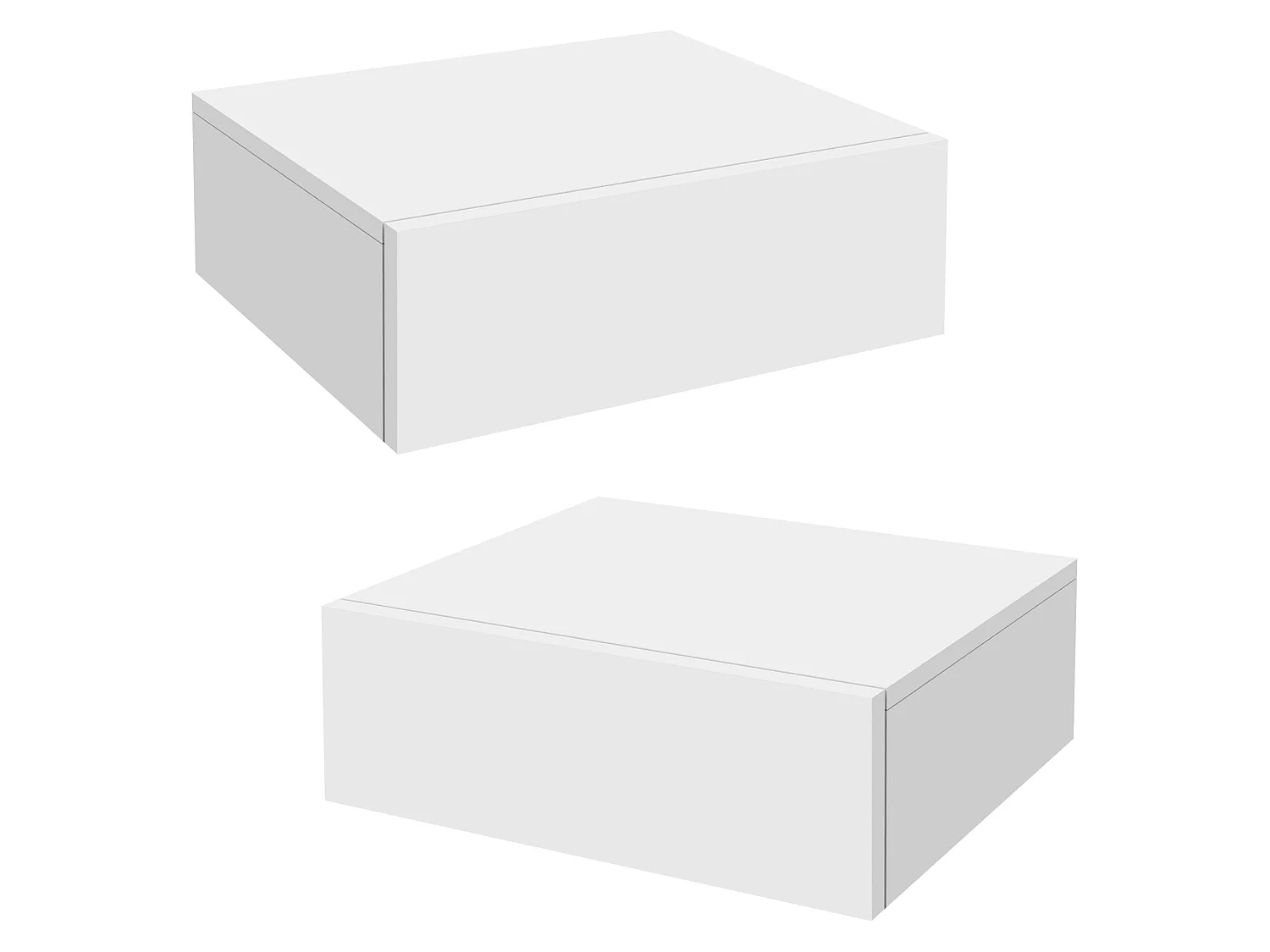 Set di 2 comodini appesi Comodino Comodino con cassetto