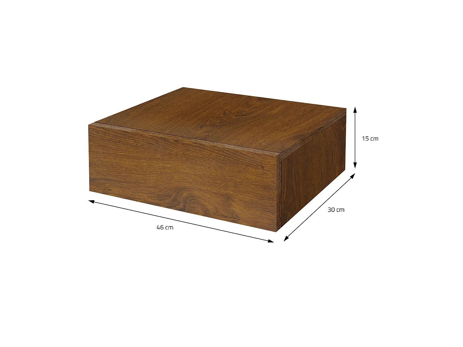 Set di 2 comodini appesi Comodino Comodino con cassetto