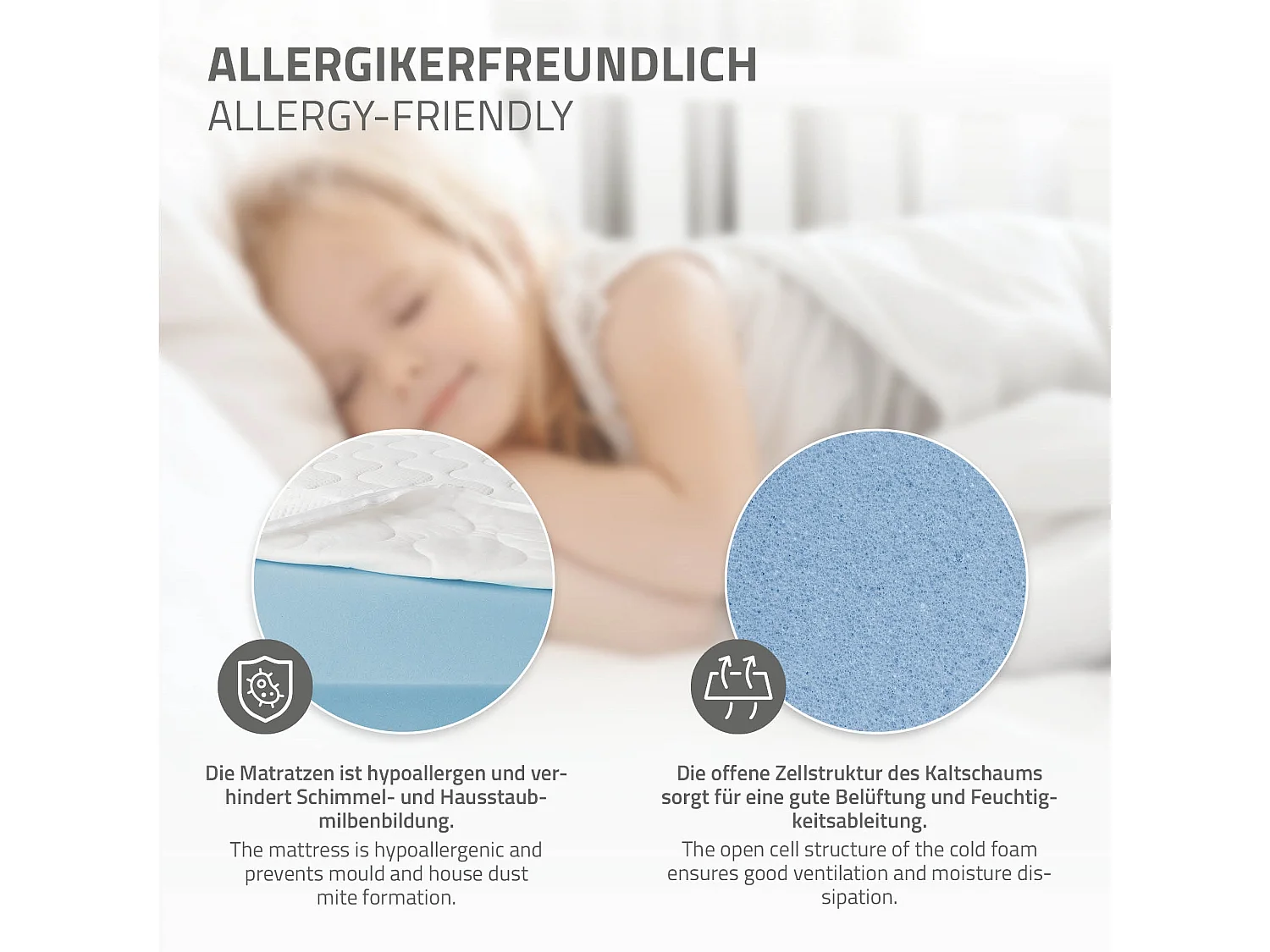 Lit d'enfants 90x200 cm blanc style maison en bois de pin massif avec matelas H:16cm housse amovible sommier protection anti-chute pour filles garçons