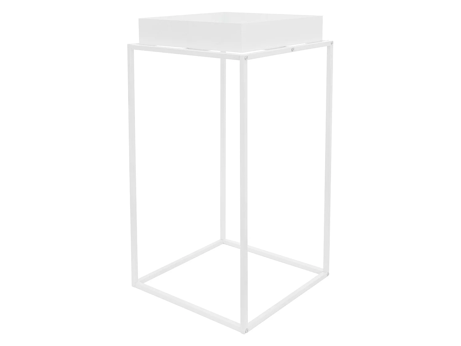 Soportes de metal para plantas blanco jardinera macetero decorativo 88 x 45 cm