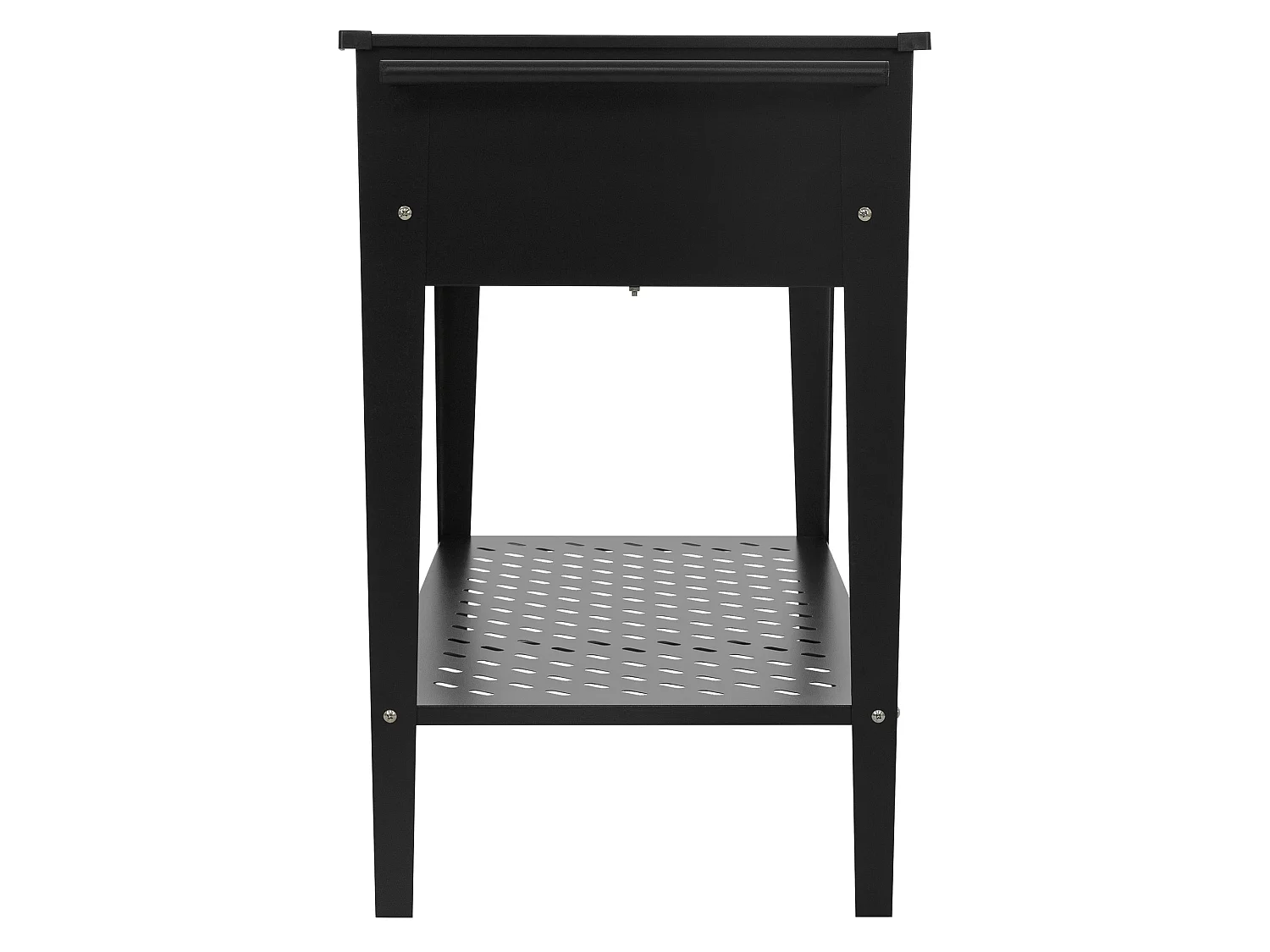 Jardinière surélevée mobile acier noir 98x50x79,5 cm bac à plantes sur roulettes