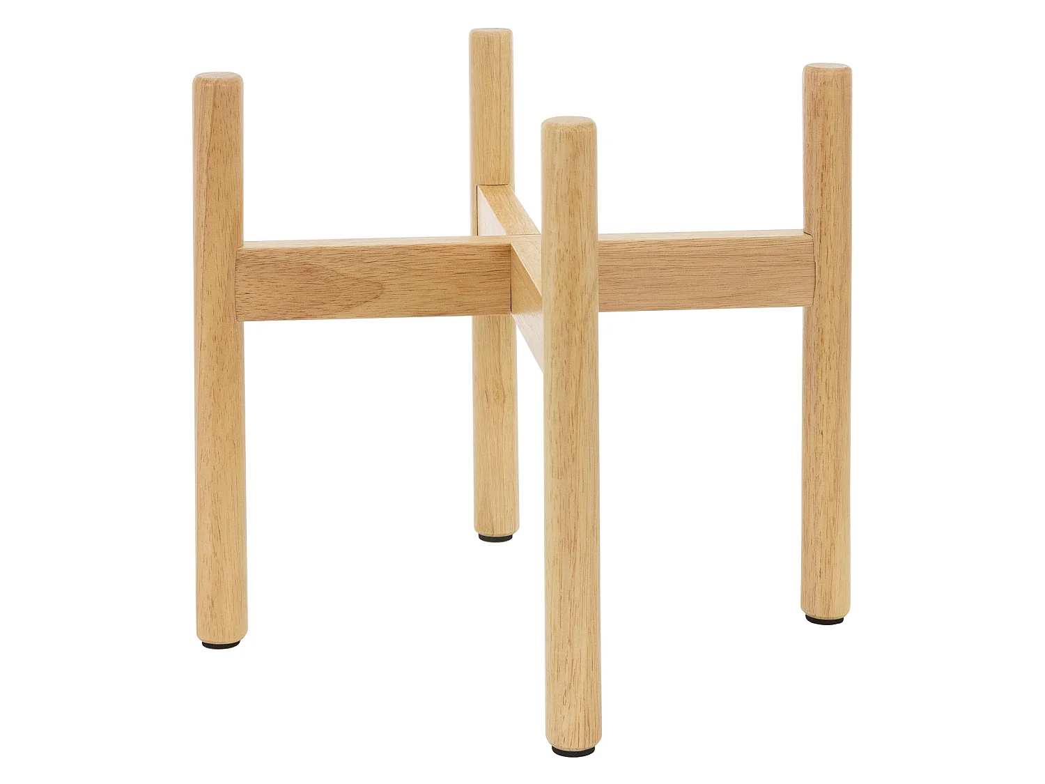 Soporte para macetas de hasta 29 cm macetero de pie marrón de madera 30 x 25 cm