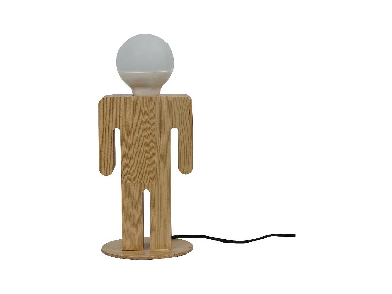 Lampe à Poser Messina, Chêne, 15x16x26 cm, EPIKASA