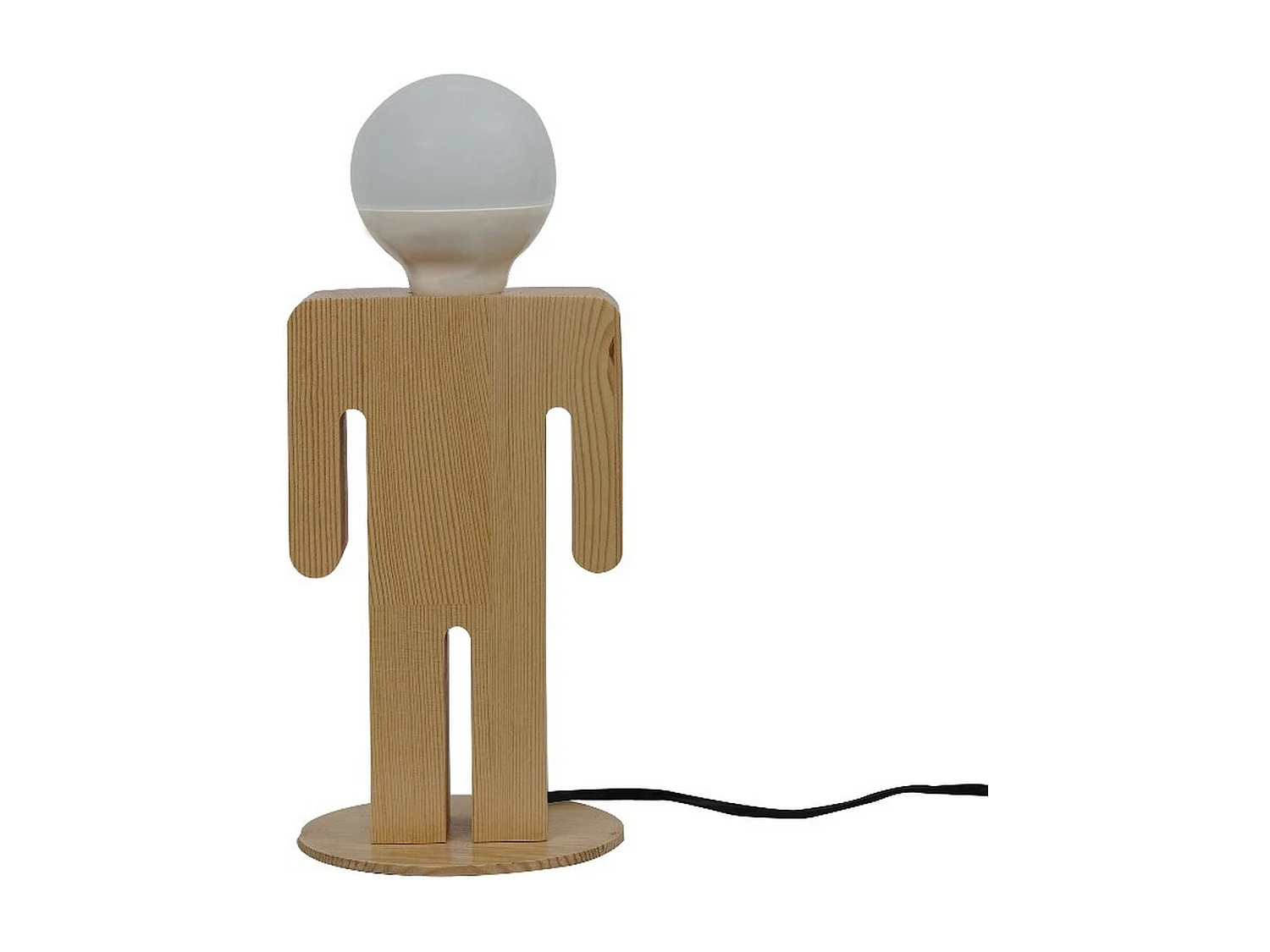 Lampe à Poser Messina, Chêne, 15x16x26 cm, EPIKASA