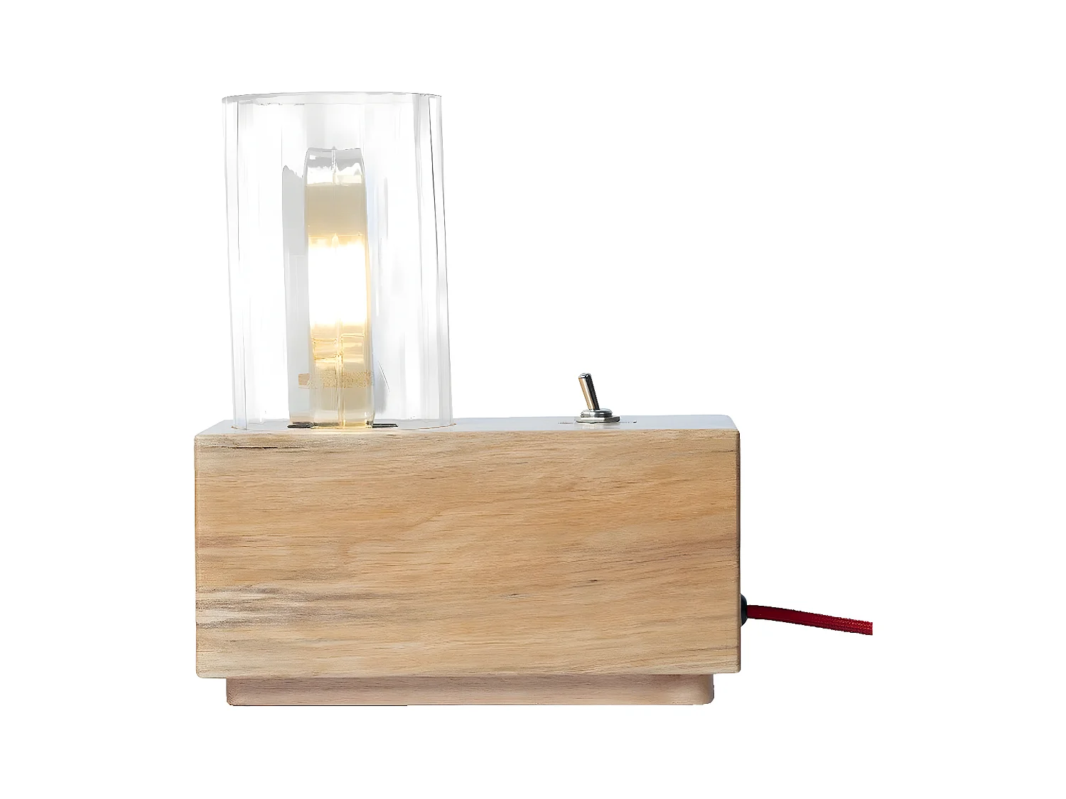Lampe à Poser Genova, Chêne, 10x19x22 cm, EPIKASA