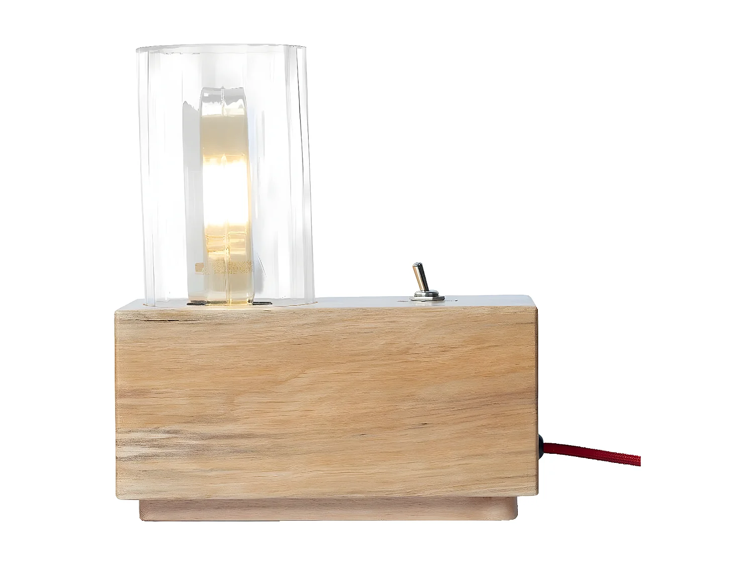 Lampe à Poser Genova, Chêne, 10x19x22 cm, EPIKASA