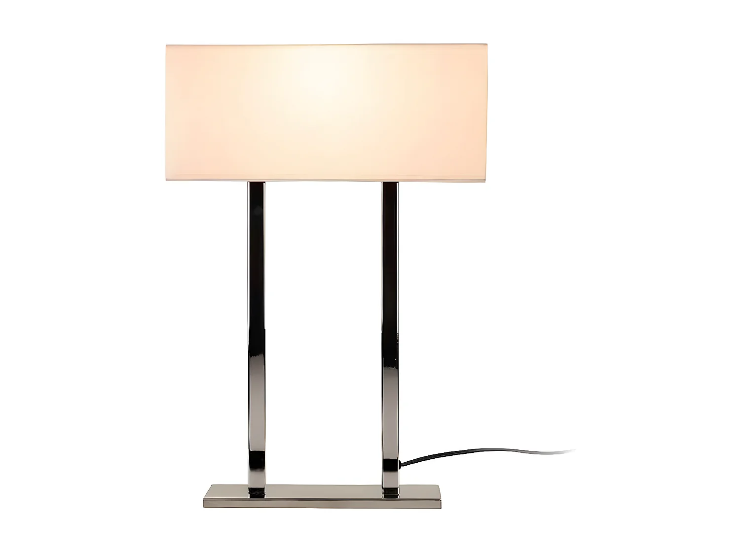 Lampe à Poser Vicenza, Chrome, 35x15x52 cm, EPIKASA