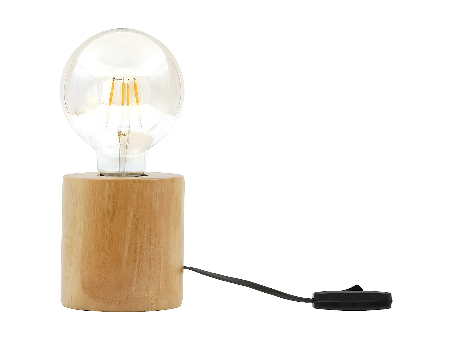 Lampa Stołowa Sondrio, Dąb, 10x10x10 cm, EPIKASA