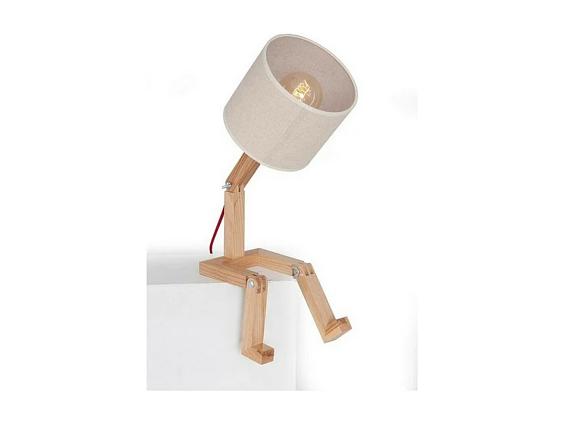 Lampe à Poser Parma, Chêne, 15x40x45 cm, EPIKASA