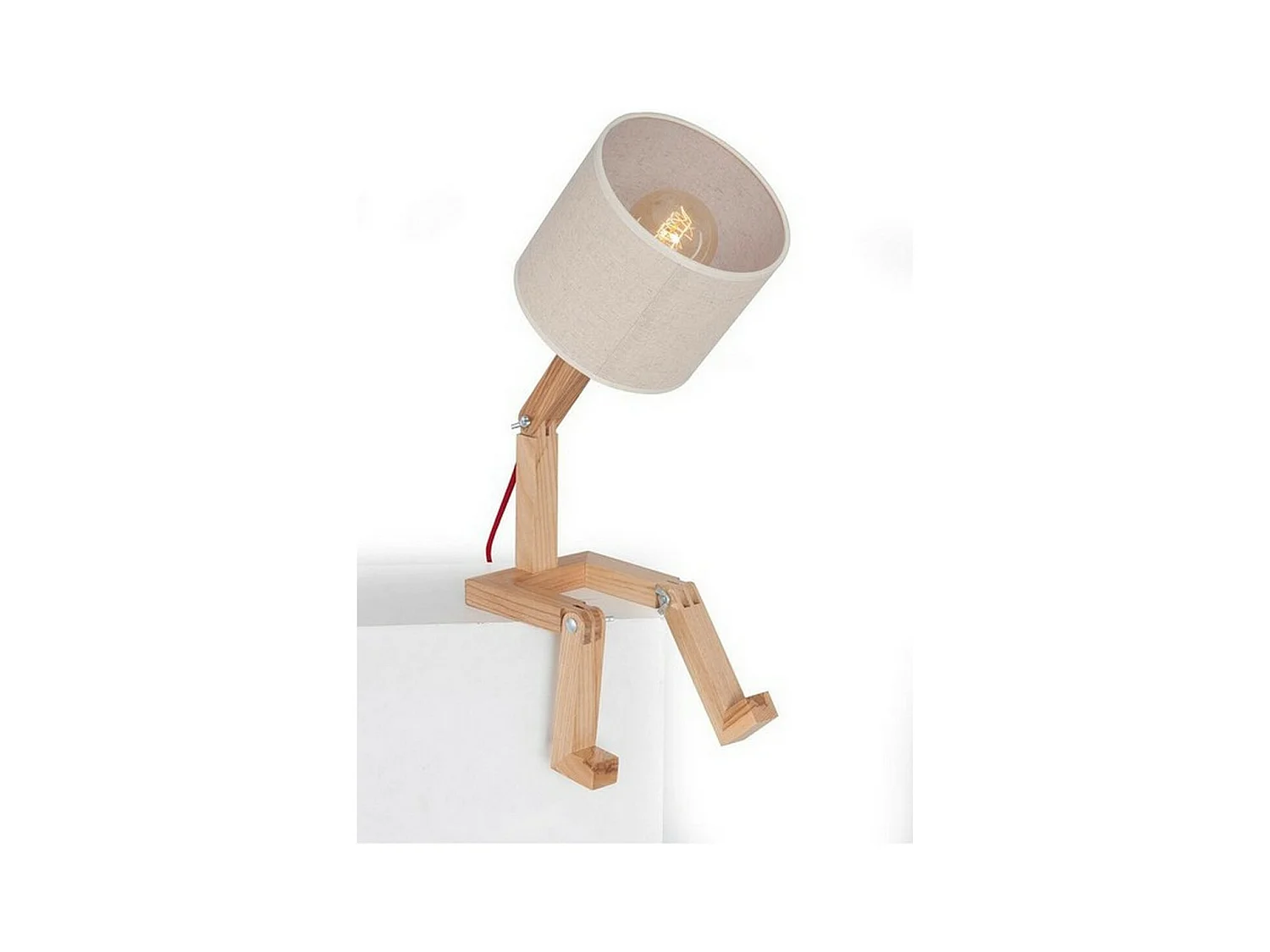 Lampe à Poser Parma, Chêne, 15x40x45 cm, EPIKASA
