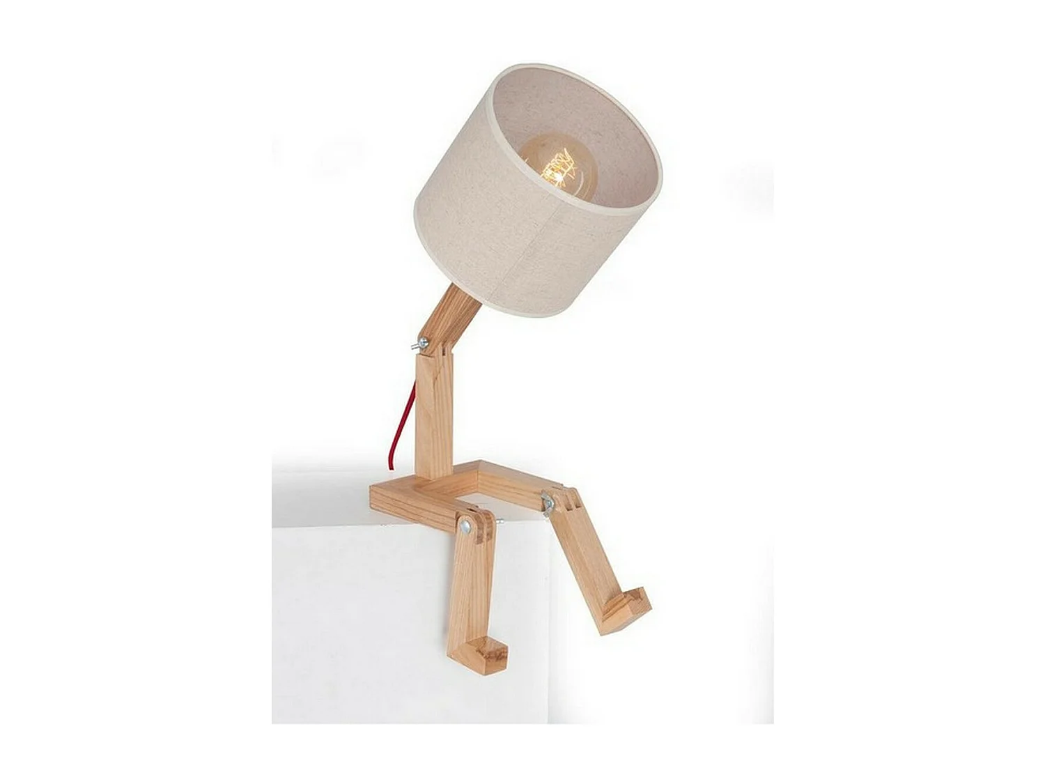 Lampe à Poser Parma, Chêne, 15x40x45 cm, EPIKASA