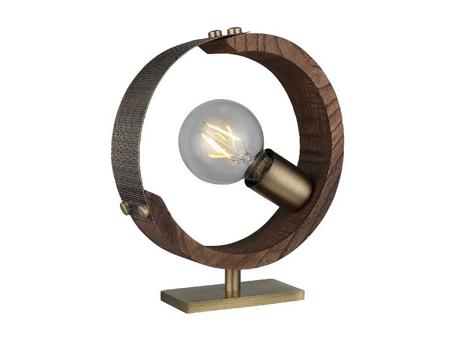 Lamp à Poser Monza, Bois, 6x22x25 cm, EPIKASA