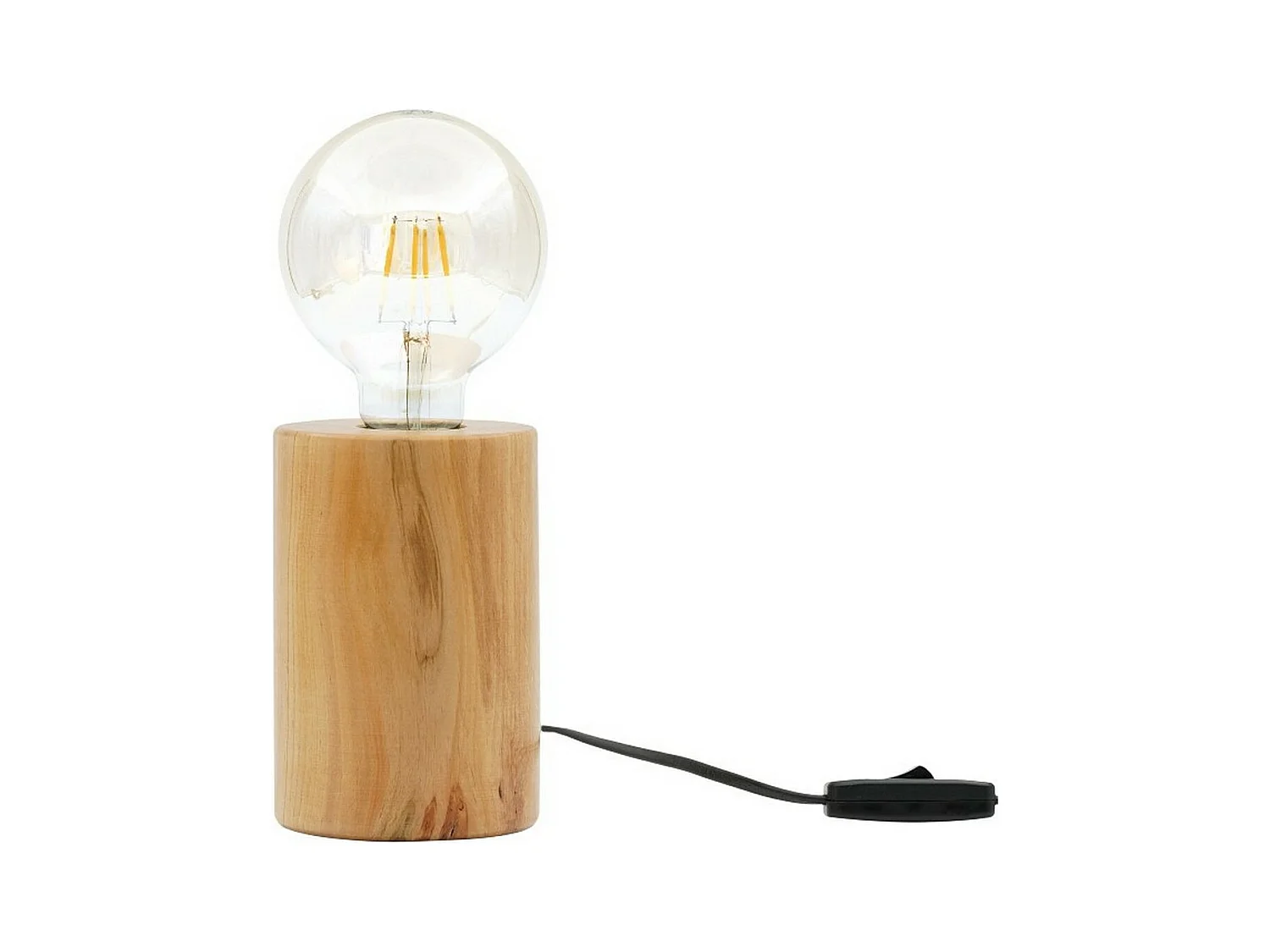 Lampe à Poser Sondrio, Chêne, 10x10x14 cm, EPIKASA