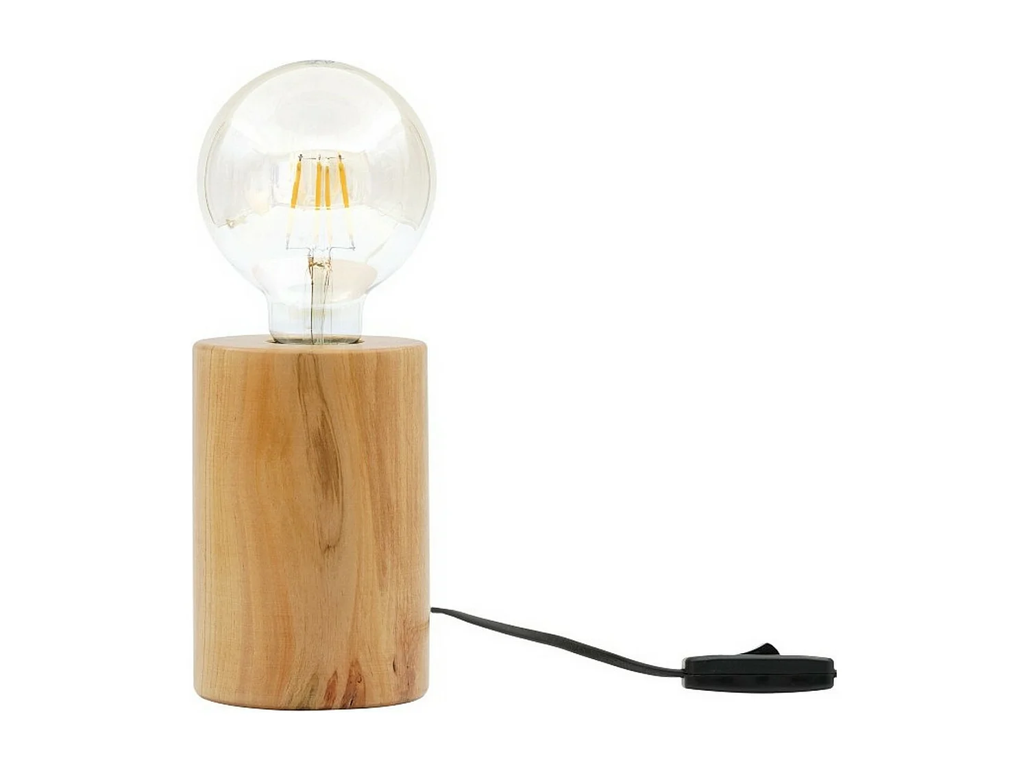 Lampe à Poser Sondrio, Chêne, 10x10x14 cm, EPIKASA