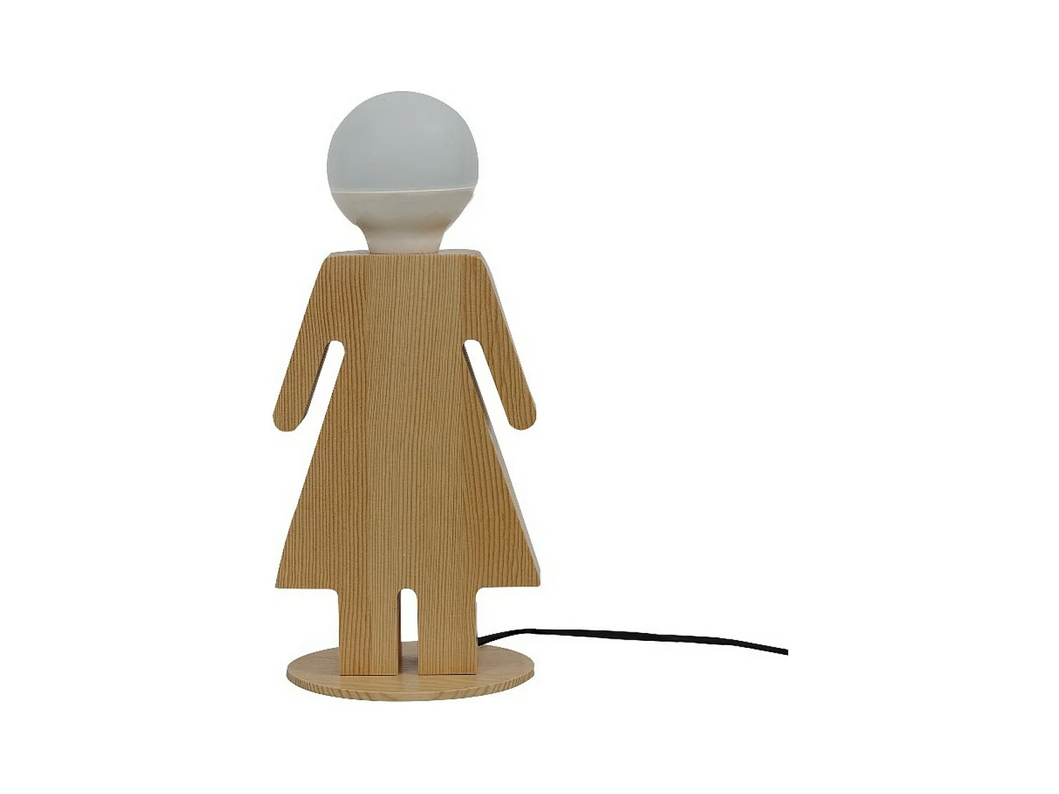 Lampe à Poser Messina, Chêne, 15x16x26 cm, EPIKASA