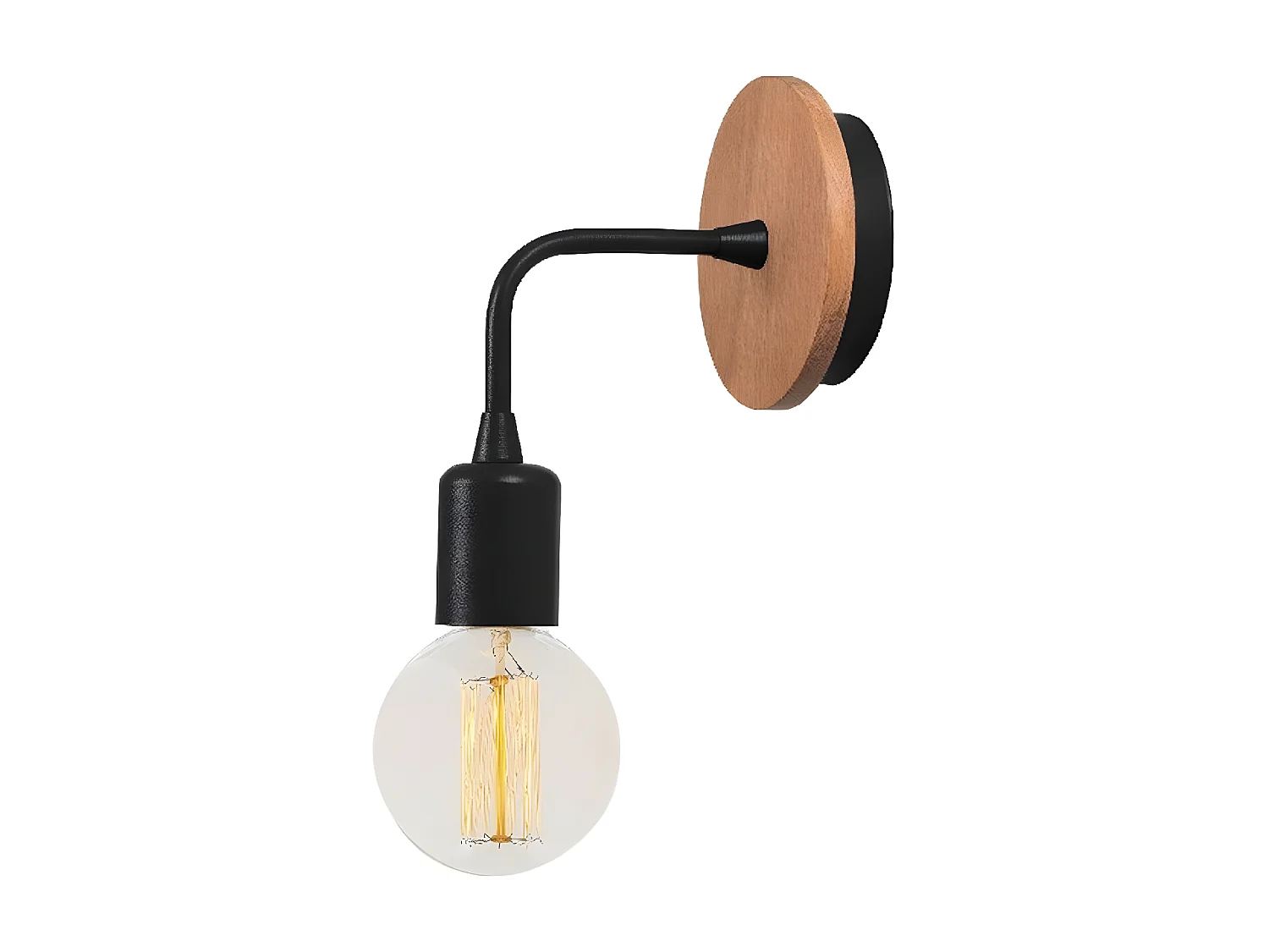 Lampa ścienna Terni, Czarny, 12x10x13 cm, EPIKASA